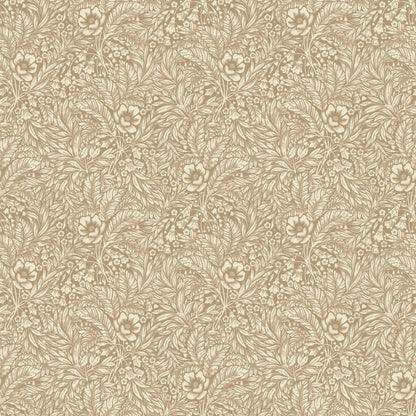 Emma is a timeless wallpaper pattern where flowers and leaves gently wind across the surface, creating a soft, blossoming feel on the wall. 
