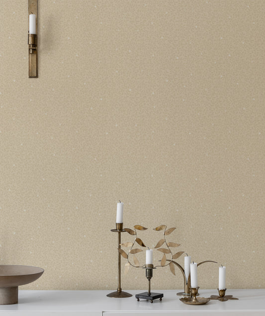 Edvin is a subtle and delicate pattern where growing foliage and small twinflowers gently spread across the wallpaper.