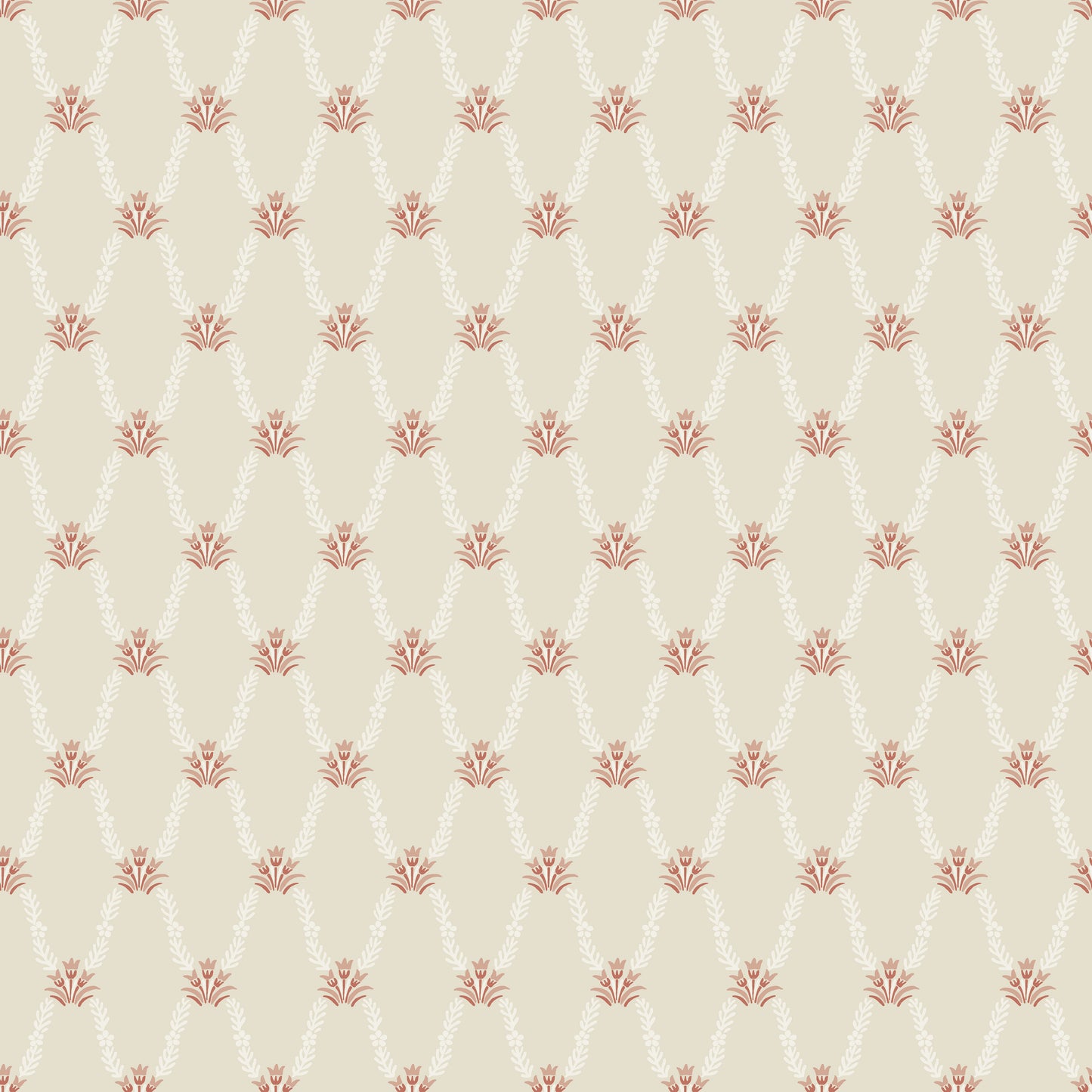Our beautiful Hedvig is both an organic and graphic wallpaper pattern. 
