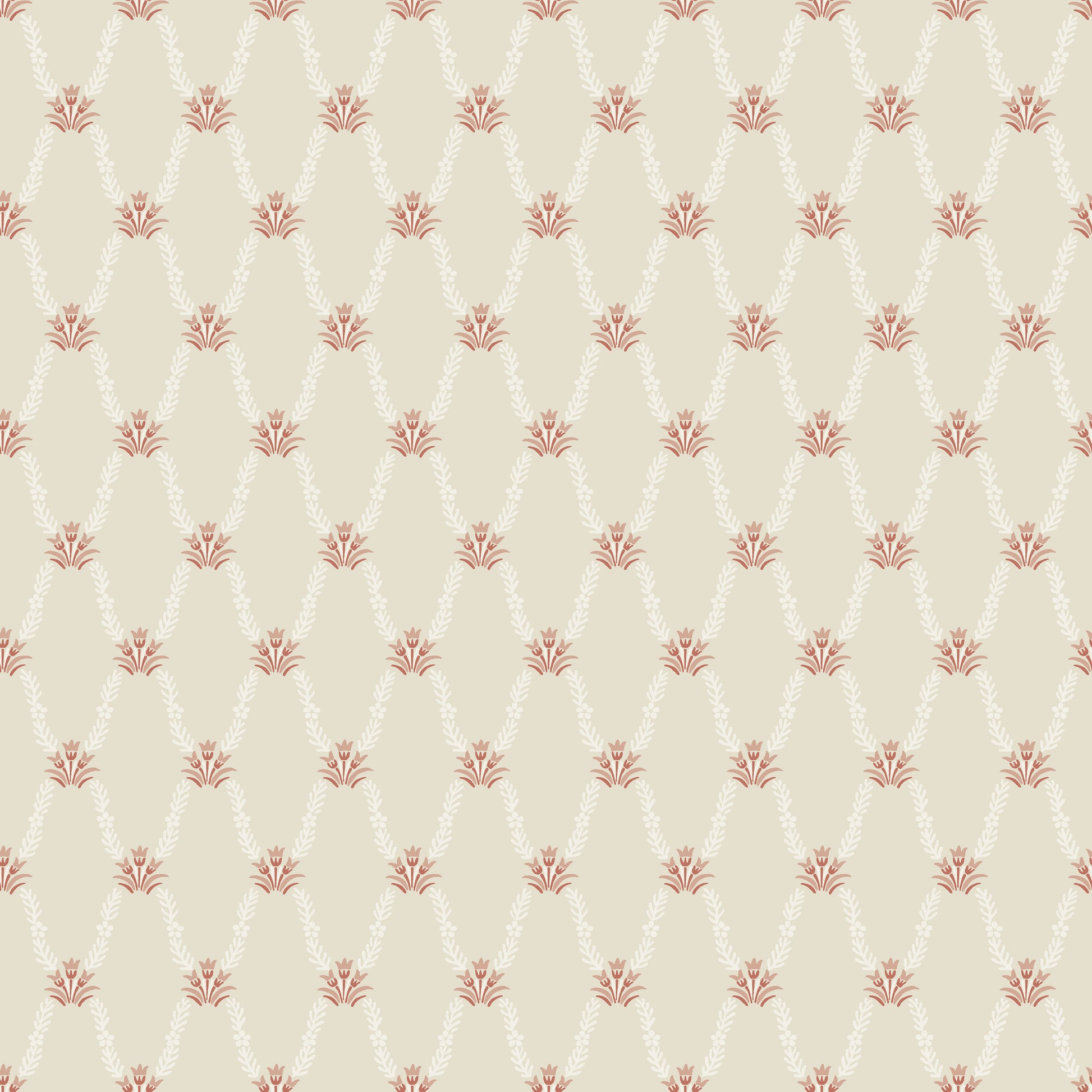 Our beautiful Hedvig is both an organic and graphic wallpaper pattern. 