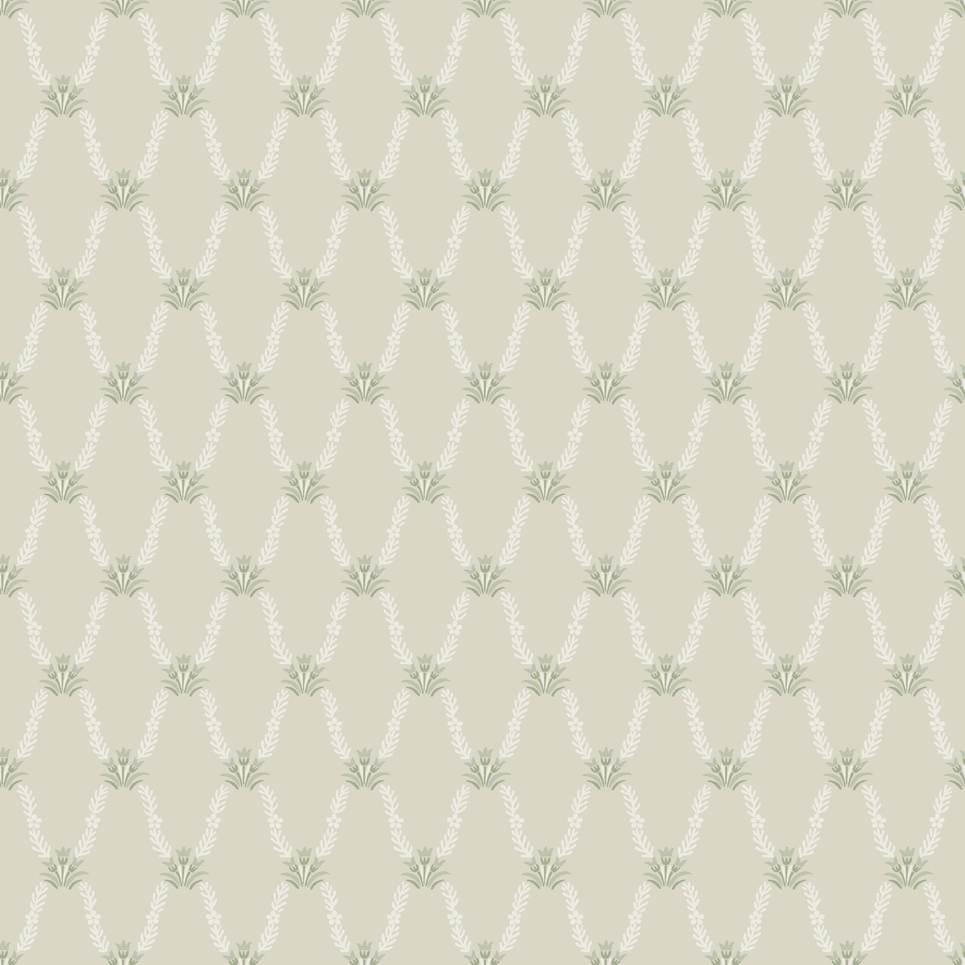 Our beautiful Hedvig is both an organic and graphic wallpaper pattern. 