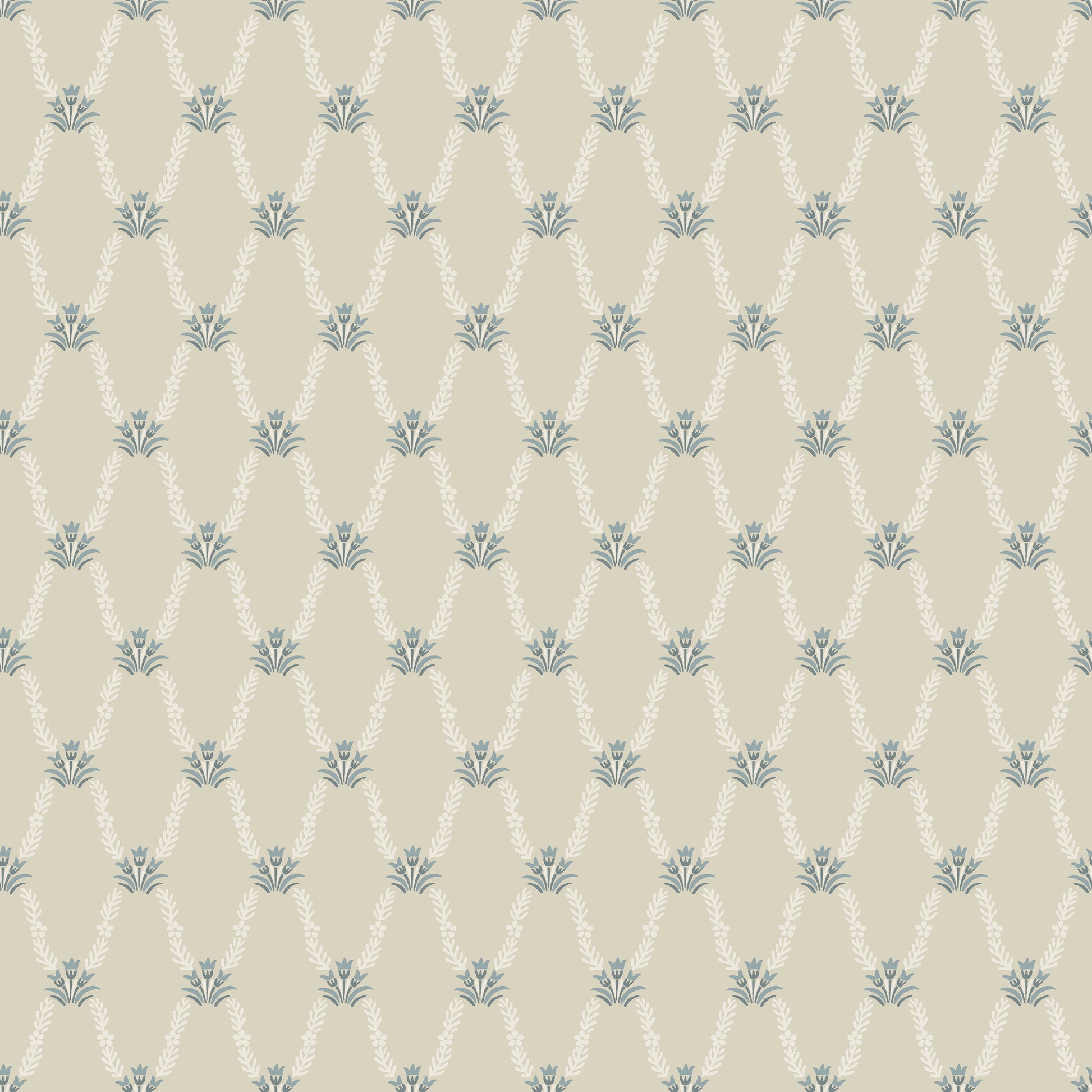 Our beautiful Hedvig is both an organic and graphic wallpaper pattern. 