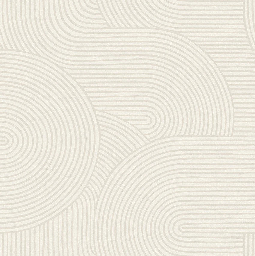 Transform your space with our Zen wallpaper shaded in soft, light beige tones. 