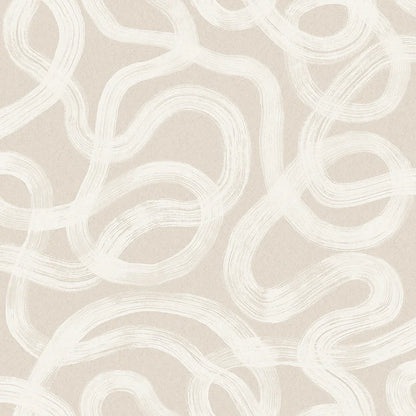 Experience the serene elegance of our Curve wallpaper with white detailing on a soft putty white backdrop. 