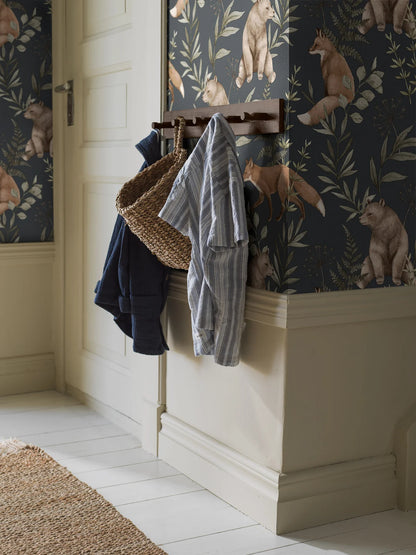 Wild Forest wallpaper is a collaboration between Newbie’s design studio and Boråstapeter.
