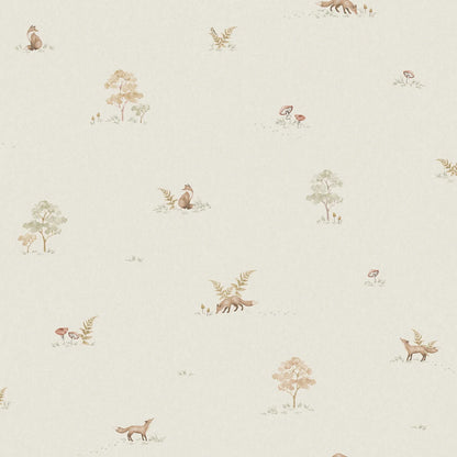 Created in with Swedish lifestyle brand Newbie, hang Little Fox wallpaper in your child’s room.