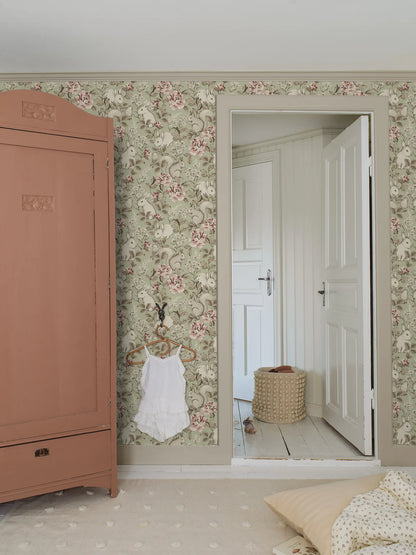 Created in collaboration with Swedish lifestyle brand Newbie, this Magic Forest wallpaper is perfect for hanging in your child’s room