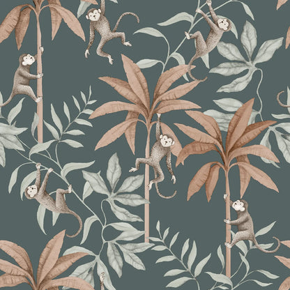 This beautiful Jungle Friends wallpaper was developed in collaboration with Swedish lifestyle brand Newbie.