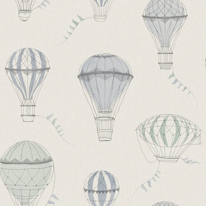 Join your little explorer on a journey high into the clouds with our "Up in the Sky" children’s wallpaper.