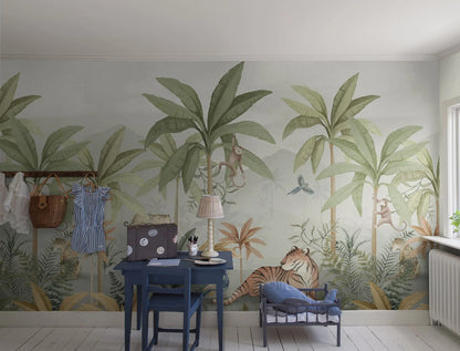 Wild Jungle Mural - 6945