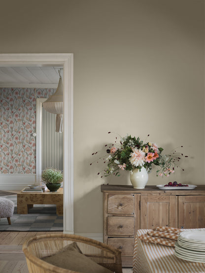 Cream is a darker cream-colored wallpaper in a rich shade with beautiful depth.