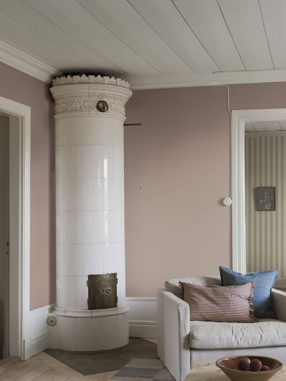 Old Rose is a muted, deep Pink wallpaper with a warm and sophisticated expression.