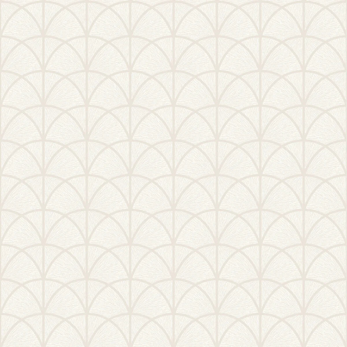 Our Deco Arch wallpaper in light warm white combines timeless elegance with subtle shimmer. 