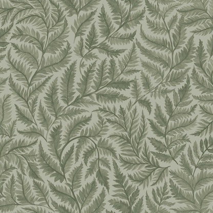 Colored in a gentle grey-green palette, our Ferns wallpaper creates a soothing and harmonious feel in rooms. 