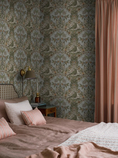 Donated to the Nordiska Museet in 1884, the 18th-century Skenninge wallpaper, is the oldest known Swedish-made wallpaper.