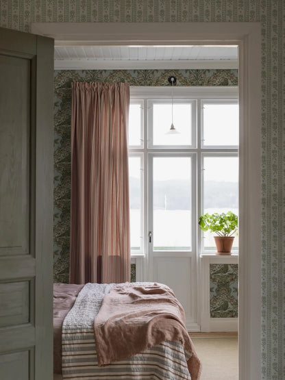 Donated to the Nordiska Museet in 1884, the 18th-century Skenninge wallpaper, is the oldest known Swedish-made wallpaper.