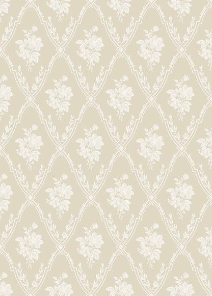  Colored in a warm beige over a creamy white background, our Västigårn wallpaper brings a rare sense of presence to the wall. 