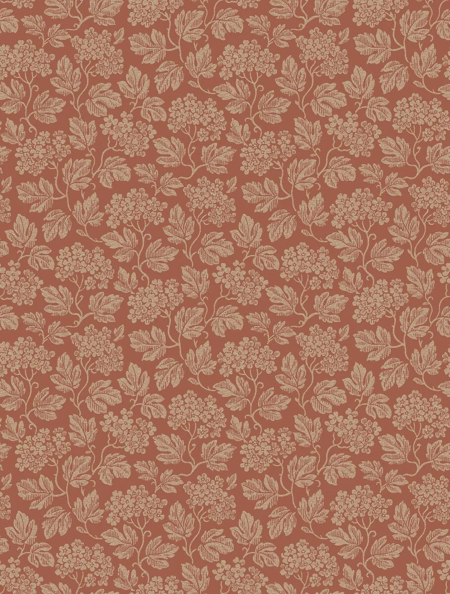 This Hagtorn wallpaper’s leafy design draws inspiration from the dense foliage of the hawthorn shrub – a garden staple for centuries.