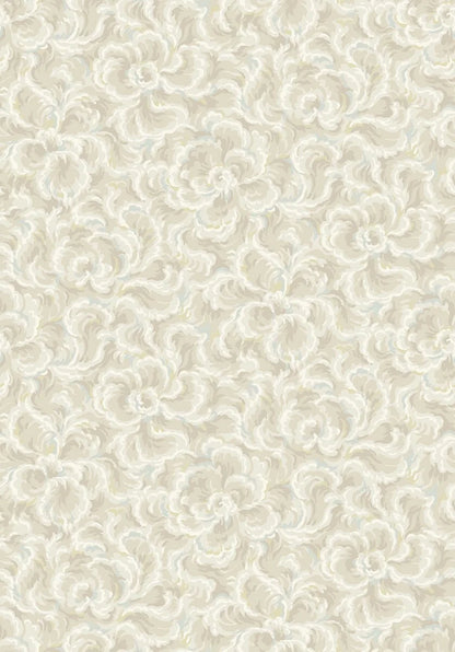  Like soft clouds drifting across the wall, the subtle texture of our Änggården wallpaper offers a calming, simple surface that reflects the 1930s move towards understated modernism. 