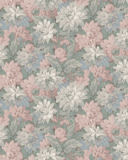 In serene pastel tones, our Delilah wallpaper offers a soft and dreamy interpretation of a beloved floral classic.