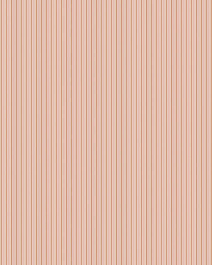 Colored in muted pink and red tones, our Sam wallpaper brings playful energy and warmth to the walls