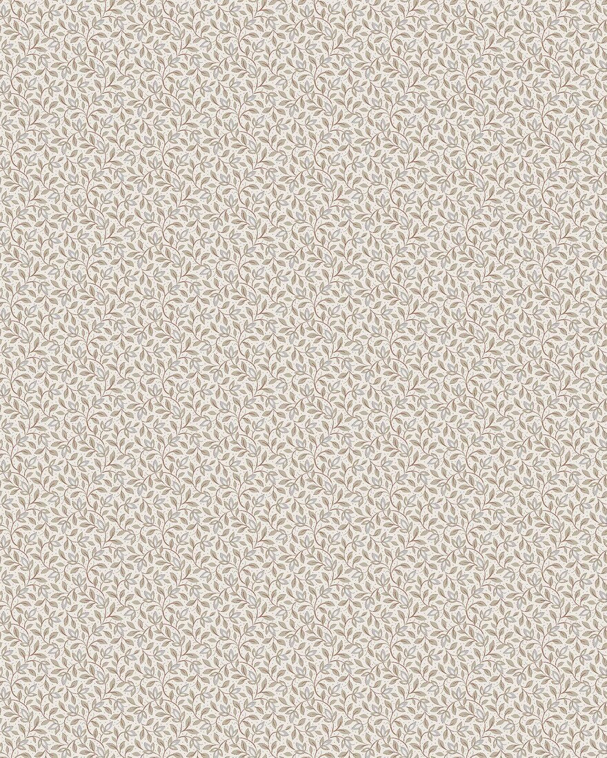 In warm beige tones, our Ida wallpaper reveals a graceful vine pattern of soft leaves and slender stems.