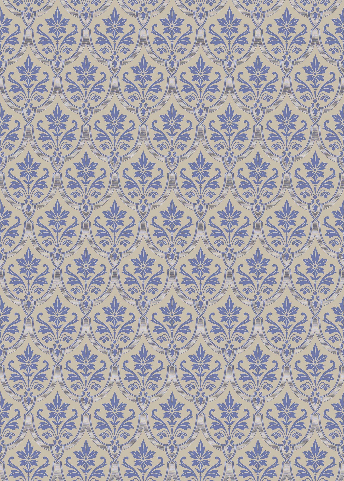 The Harald wallpaper’s pattern is classic and very typical of the late 19th century.