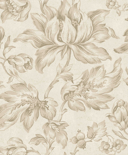 The light, large-floral Archive Flowers wallpaper is based on a hand-painted original from our historical archive. We have enlarged the motif to create a Contemporary, elegant wallpaper that truly makes a statement in the room.