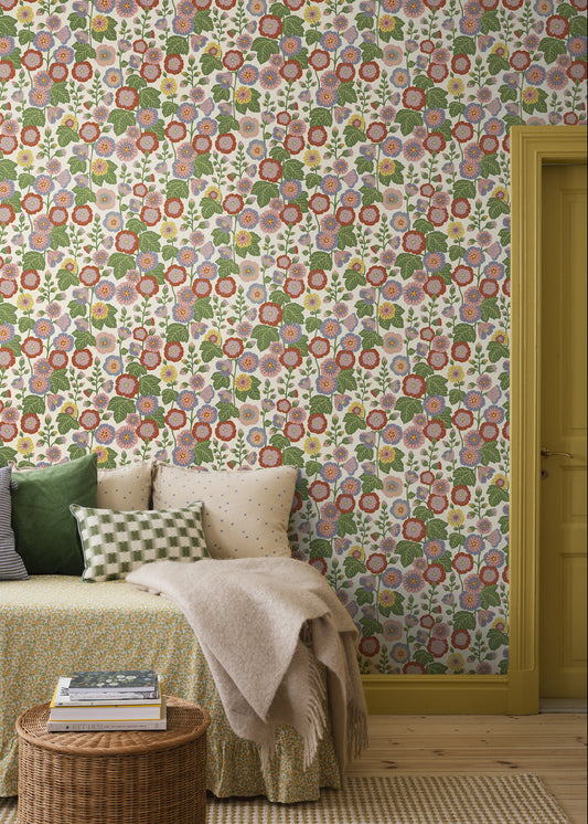 Happy Hollyhocks - 9171