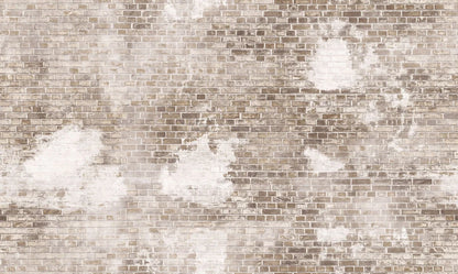 Colored in shades of beige and grey, our Weathered Bricks wallpaper recreates the stone interiors of aged warehouse buildings bringing a New York loft style to your home. 