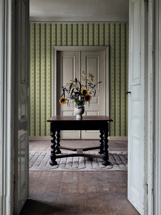 Wallpaper printed on demand, custom fit to your wall.