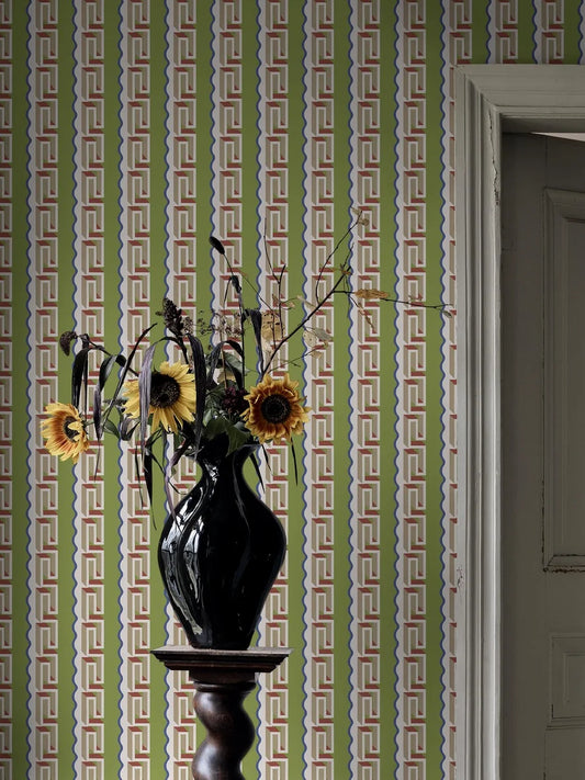 Wallpaper digitally printed, custom fit to your wall.