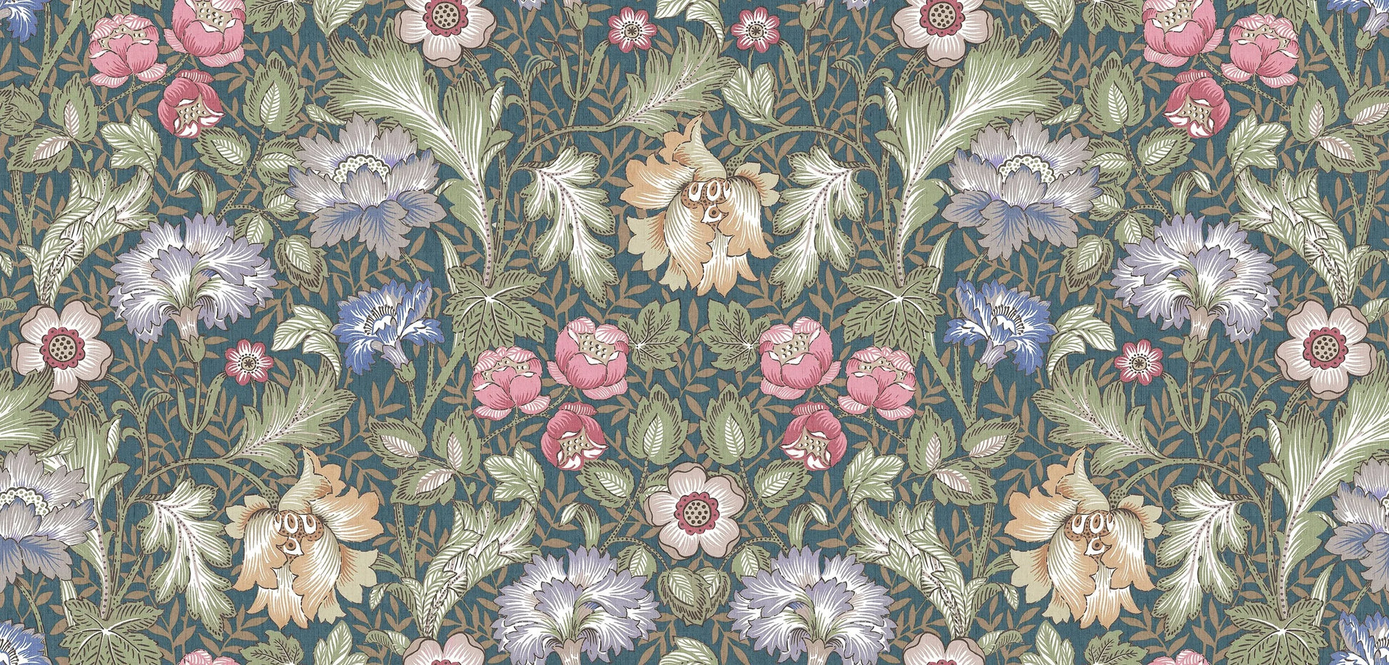 Wallpaper digitally printed on demand, fully custom fit to your wall.