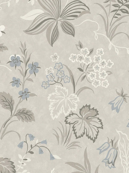 Folklore Grand is an enlarged digital print of the rustic 1950s Folklore wallpaper. The charming, hand-painted pattern takes on a bolder character in its new, larger scale.