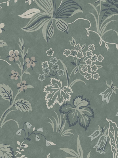 The large-scale digital print captures every nuance of the hand-painted design and gives this 1950s wallpaper a completely new expression.