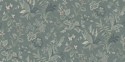 The large-scale digital print captures every nuance of the hand-painted design and gives this 1950s wallpaper a completely new expression.