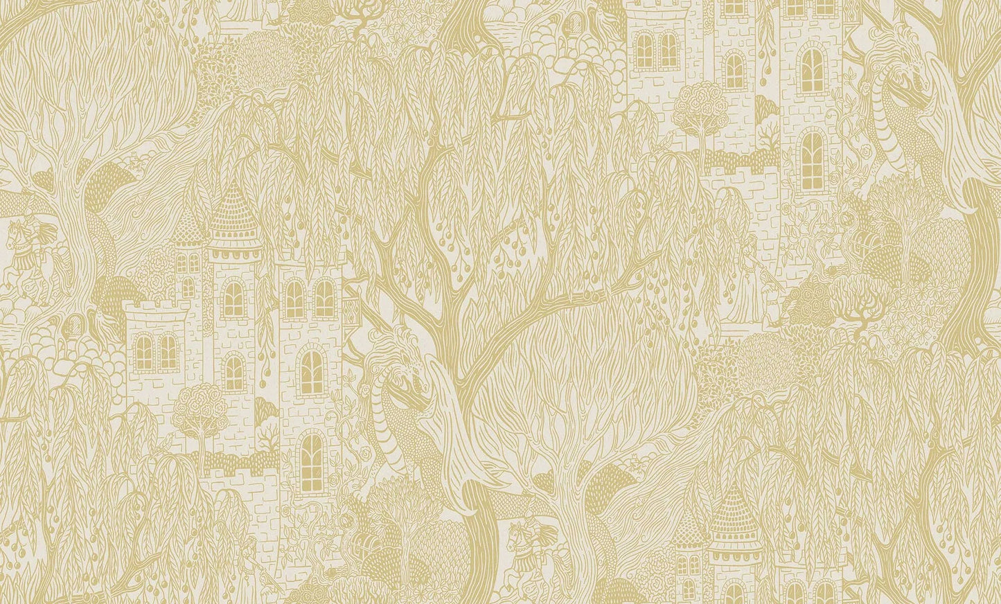  Kingdom of the Willow Grand is an enlarged digital print of one of our most beloved children’s wallpapers. 
