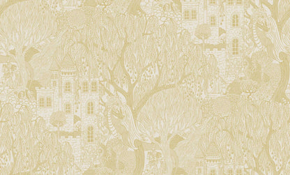  Kingdom of the Willow Grand is an enlarged digital print of one of our most beloved children’s wallpapers. 