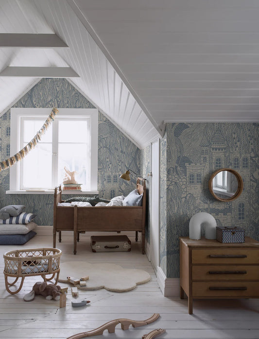  The children’s wallpaper Kingdom of the Willow Grand is full of exciting details. 