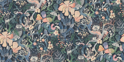 The wallpaper is an enlarged digital reprint of the children’s wallpaper of the same name and is custom fit to your wall.