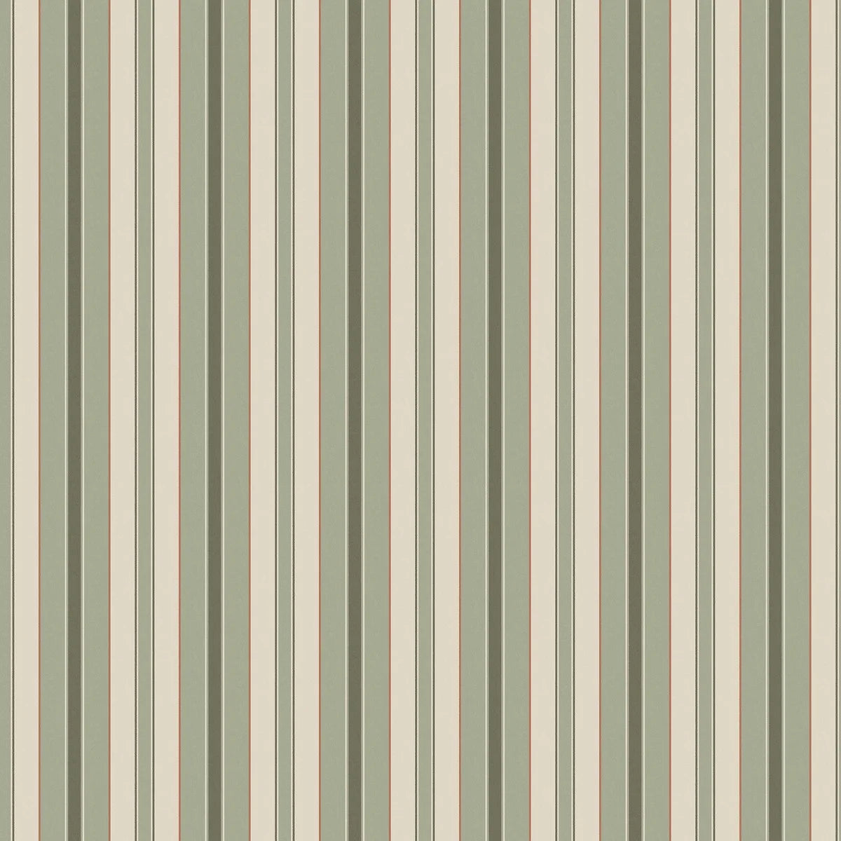 Stockholm Stripe has the calm of a striped wallpaper, while the stripes of varying widths and colours create a lively impression.