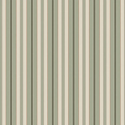 Stockholm Stripe has the calm of a striped wallpaper, while the stripes of varying widths and colours create a lively impression.