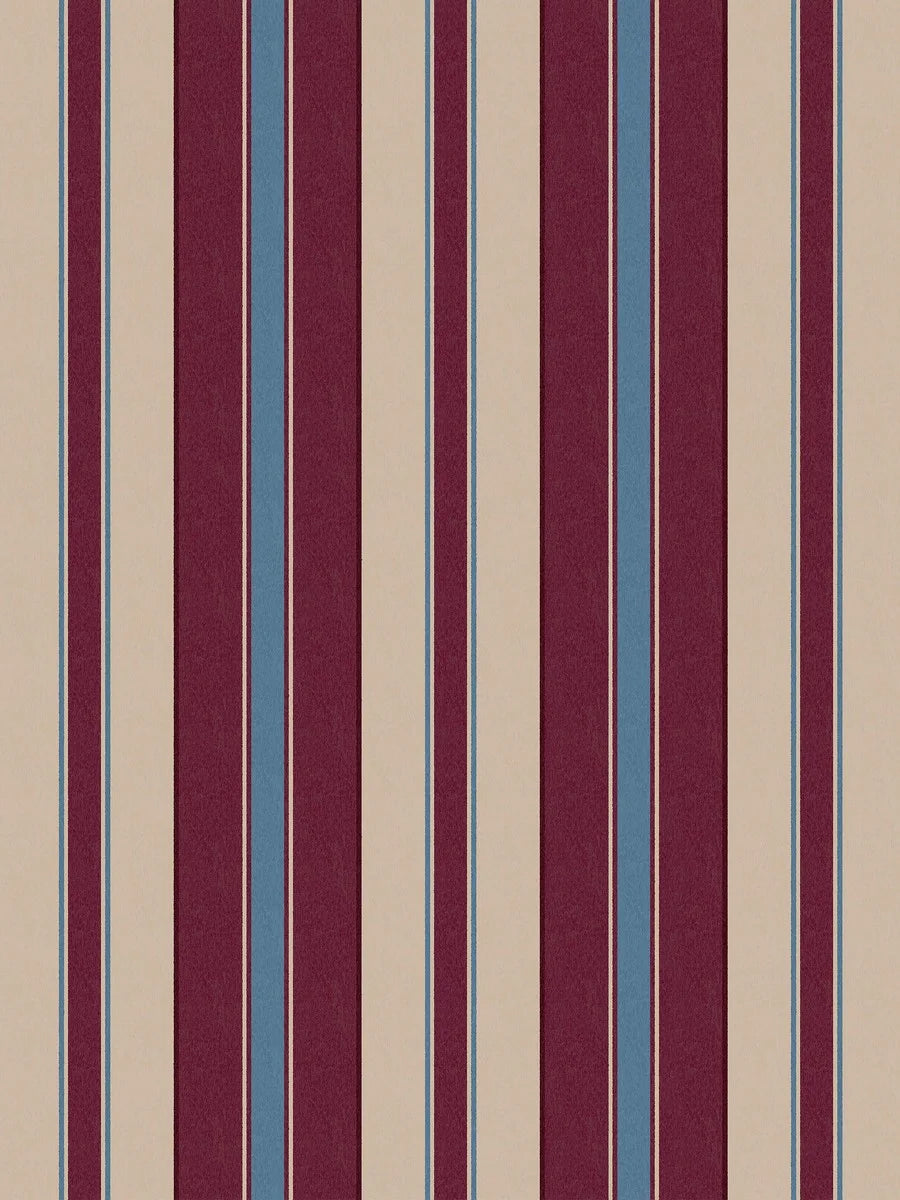 The striped wallpaper Stockholm Stripe is elegant and timeless.