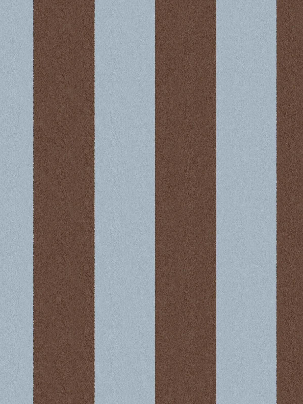 The wide-striped Båstad Stripe wallpaper feels modern and perfectly on trend, with its broad block stripes in dove blue and dark brown.