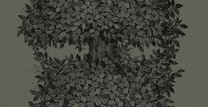 The lush Hassel pattern  was originally printed on fabric, but today we digitally print Hassel as a mural wallpaper