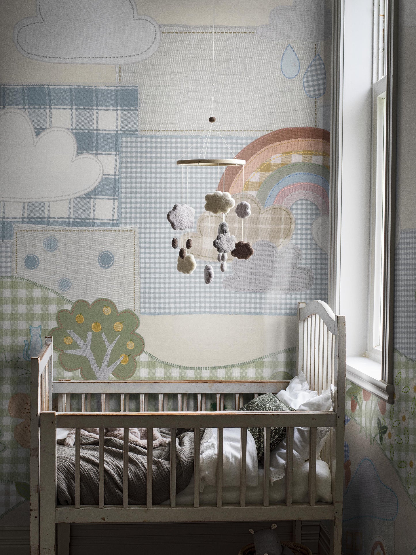 Cottage Patchwork - 9867W Mural