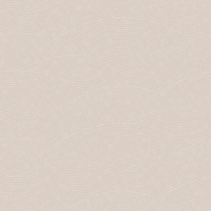 The Haväng Grand wallpaper mural creates a tranquil pattern of sweeping lines, inspired by the fields of Österlen.