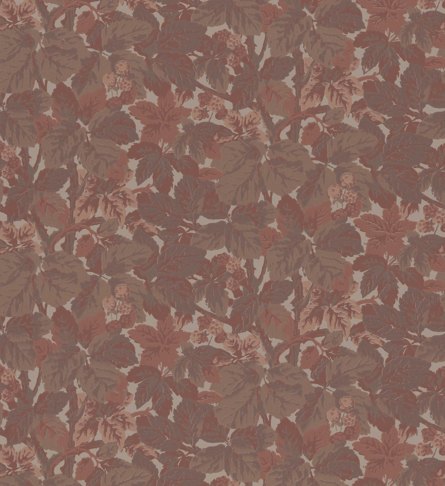 Bladverk is a rich and expressive wallpaper design inspired by the lush foliage and blossoms of the chestnut tree. 