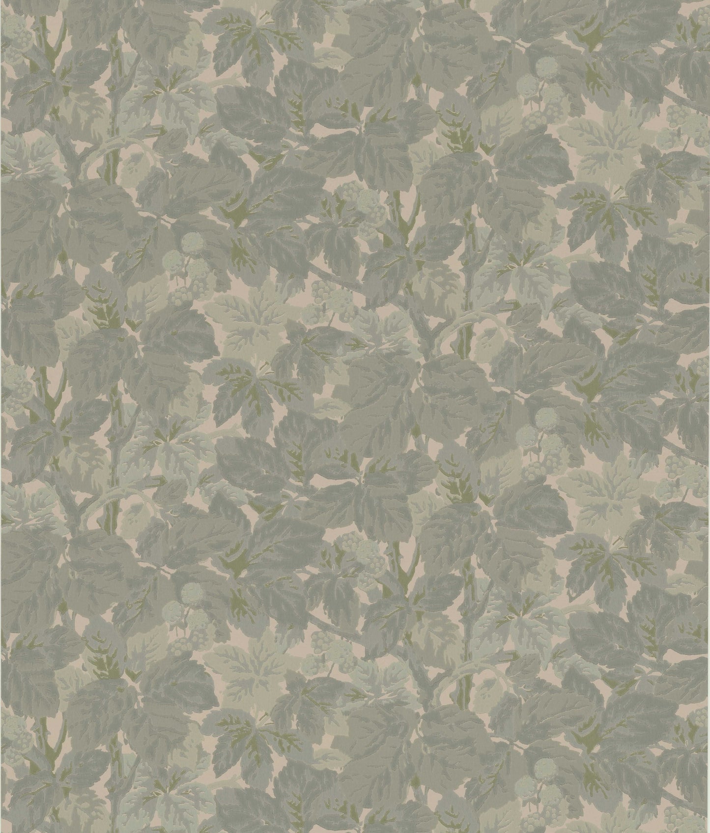 Bladverk is a rich and expressive wallpaper design inspired by the lush foliage and blossoms of the chestnut tree. 