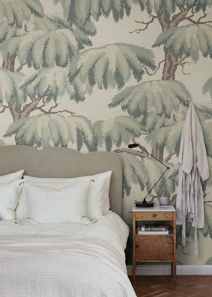 With its magnificent crown, the Lebanese Cedar wallpaper mural embraces Southern European valleys and mountain slopes with its plumes